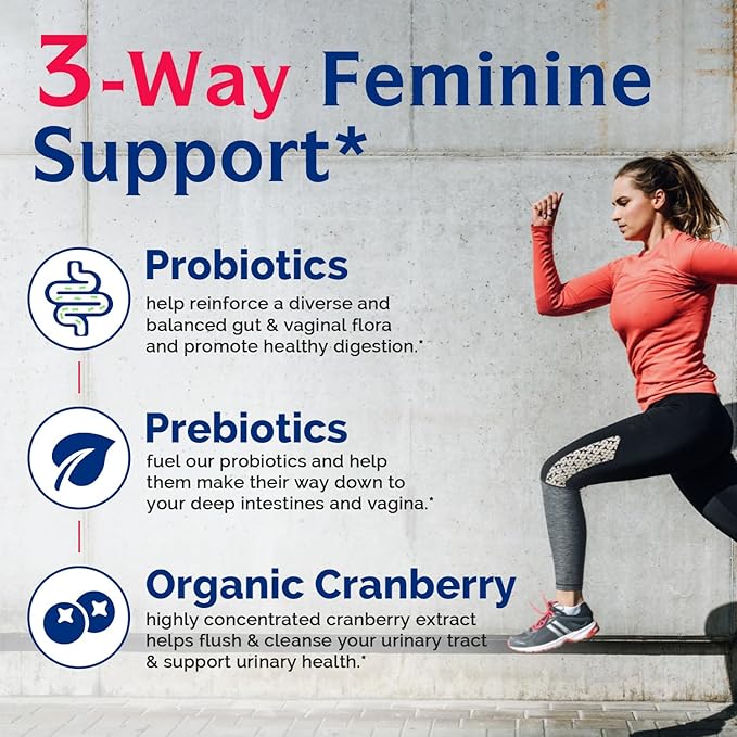 Innate Vitality Probiotics for Women, 50 Billion CFUs, 17 Proven Strains, 60 Veggie Caps, Formulated with Prebiotics and Cranberry Extract,Non-GMO, Supports Vaginal, Digestive and Immune Health
