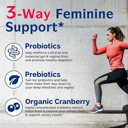 Innate Vitality Probiotics for Women, 50 Billion CFUs, 17 Proven Strains, 60 Veggie Caps, Formulated with Prebiotics and Cranberry Extract,Non-GMO, Supports Vaginal, Digestive and Immune Health
