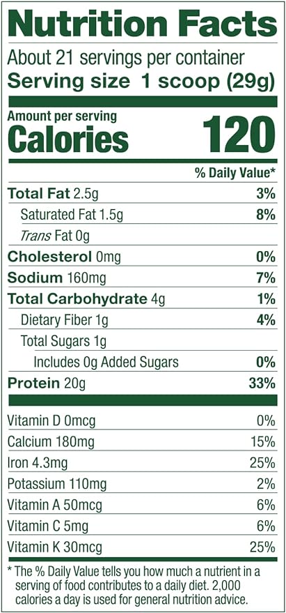 Vega Protein and Greens Protein Powder, Berry 20g Plant 1.2 lbs