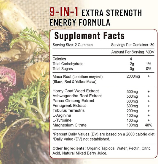 2 Pack 2000 mg Maca Root 120 Vegan
