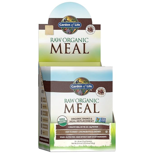 Garden of Life Meal Replacement Chocolate 10ct Tray, 0.16 Pound