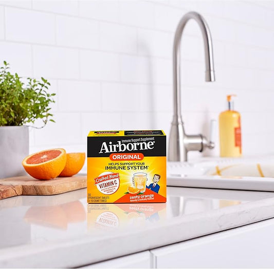 Airborne 1000mg Vitamin C with Zinc, 30 Fizzy