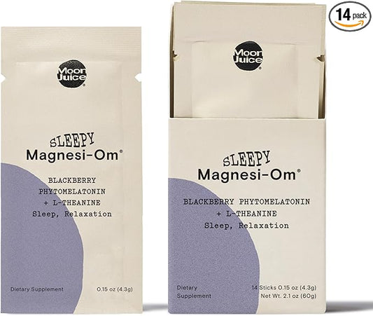 Moon Juice Sleepy Magnesi-Om Melatonin + 0.3mg Melatonin, 14 Sticks