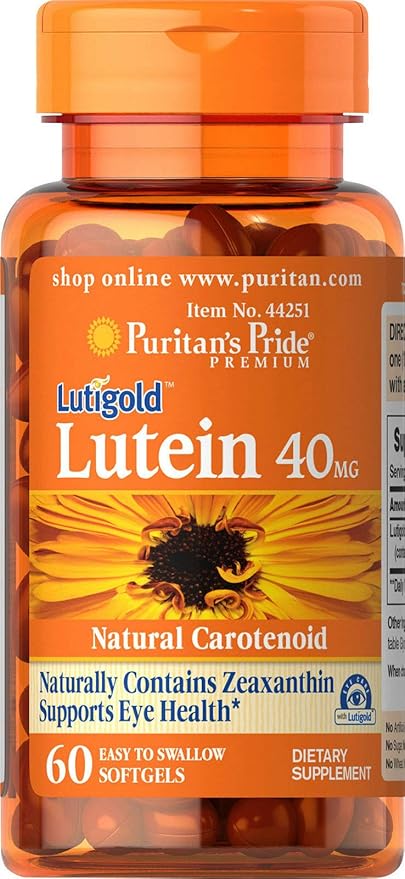 Puritan's Pride Lutein 40 Mg 60 Ct,