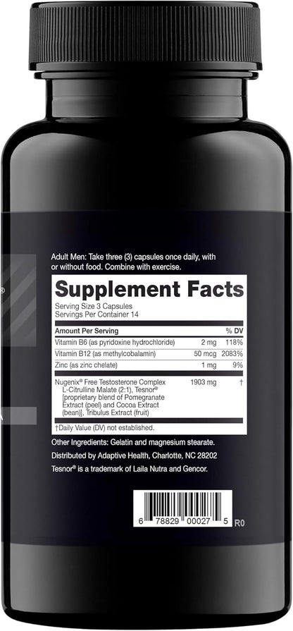 Nugenix T Boost - Free Testosterone Booster Supplement for Men - 42 Count