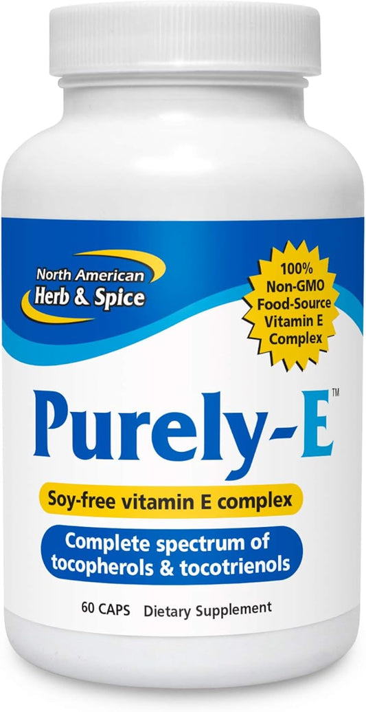 NORTH AMERICAN HERB & SPICE Purely-E 60 Capsules 60 Servings