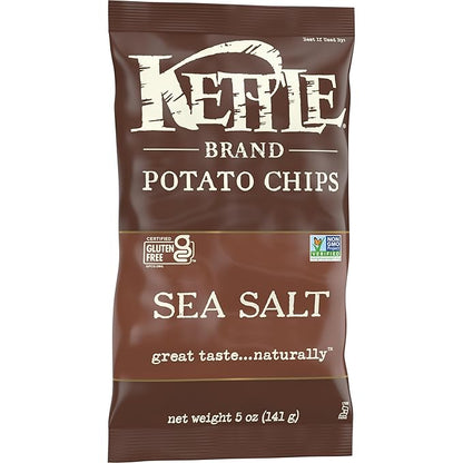 Kettle Brand Potato Chips, Sea Salt Kettle Chips, 5 Oz