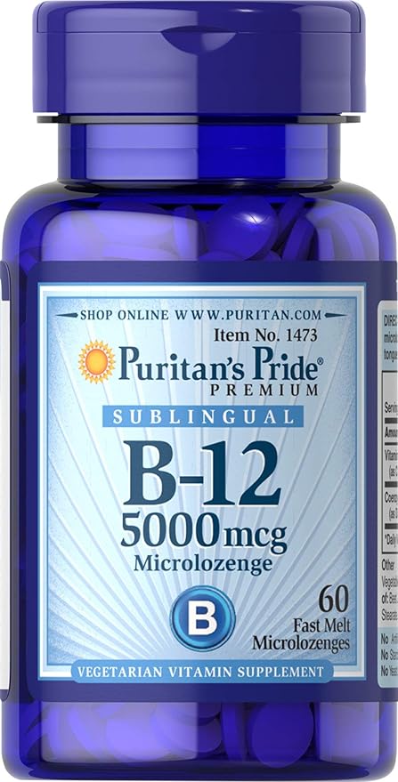 Puritan's Pride Vitamin B-12 Helps Convert 5000 Mcg 60 Count 1)