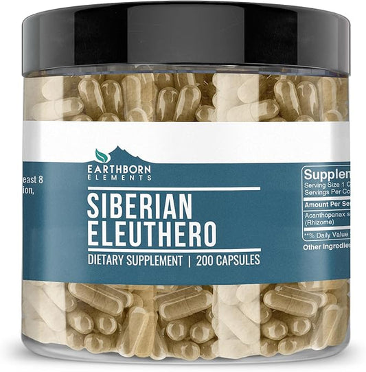 Earthborn Elements Siberian Eleuthero 200 Capsules,