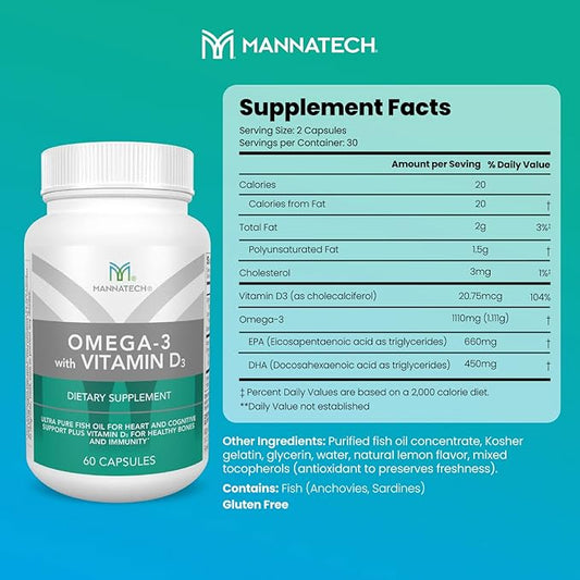 Mannatech Omega-3 with Vitamin D3