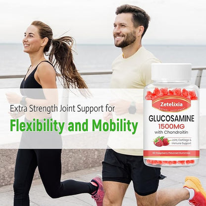 Glucosamine Chondroitin Gummies with MSM, Turmeric 60 Count