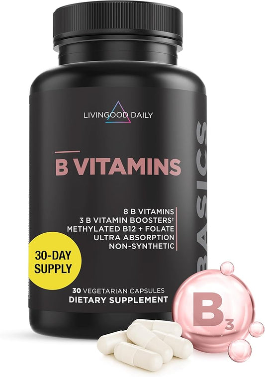 Livingood Daily Vitamin B Complex Capsules 30 Capsules