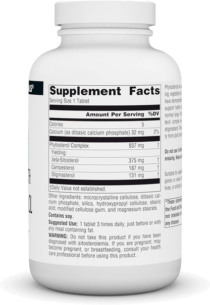 Source Naturals Mega Strength Beta Sitosterol 375mg 120 Tablets