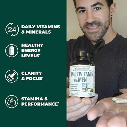 Multivitamin for Men B12, Zinc,