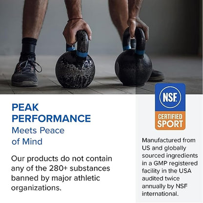 Magnesium Bisglycinate - Magnesium Supplement to Support ATP Energy, Muscle Recovery, Bone Health & Heart Health - NSF Certified for Sport (120 Capsules)