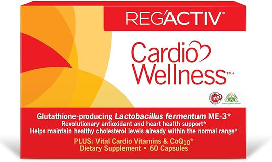 Reg'Activ Cardio Wellness with Glutathione Producing ME-3, Pantethine CoQ10