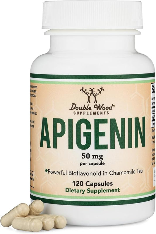 Apigenin Supplement - 50mg per Capsule, 120 Count