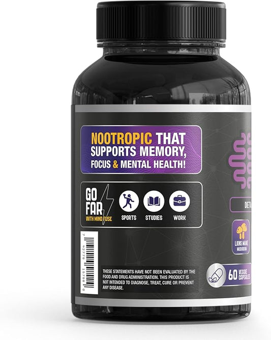 Nootropics Memory Boost Supplement (60 Capsules) 3, L-Theanine