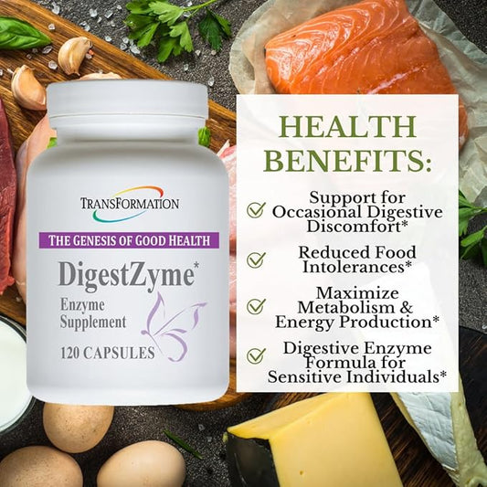 Transformation Enzymes Natural DigestZyme Supplement Formula 120 Cap