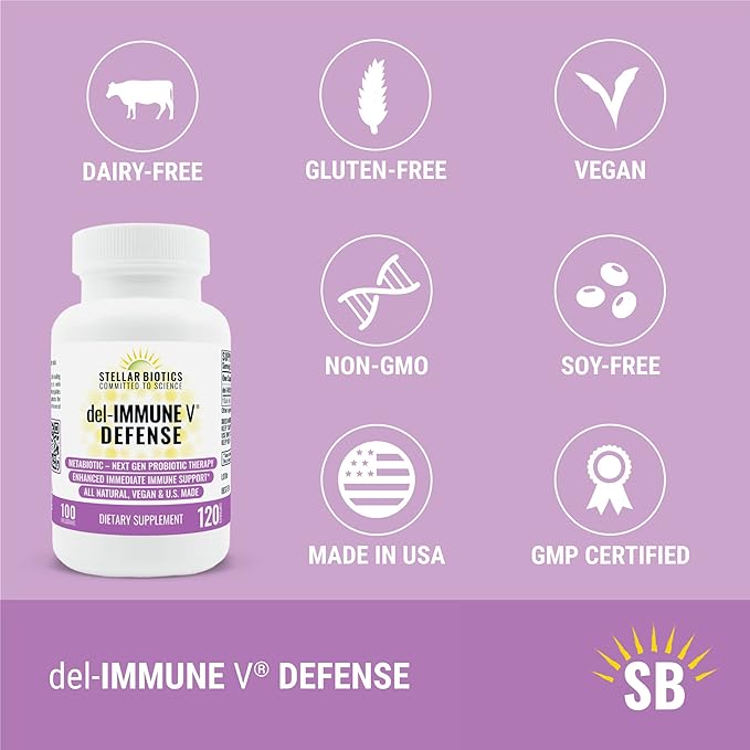Del-Immune V® Defense by Stellar Biotics, (120 Caps)