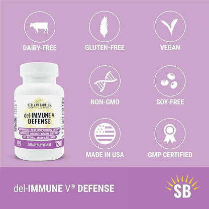 Del-Immune V® Defense by Stellar Biotics, (120 Caps)