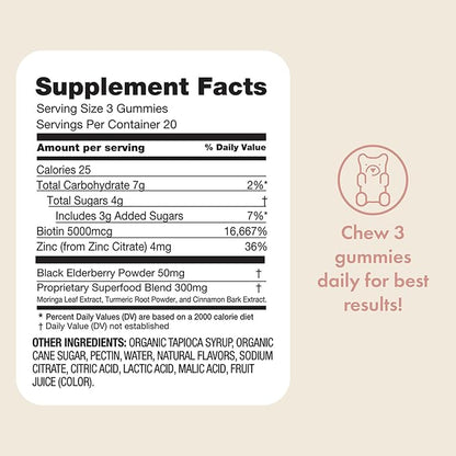 Boobie Bears Lactation Support Gummies | Helps As Milk Supply Booster & Supports Immune Health & Hair Growth | Breastfeeding Supplements with Zinc & Elderberry for Milk Supply Increase, 120 Count
