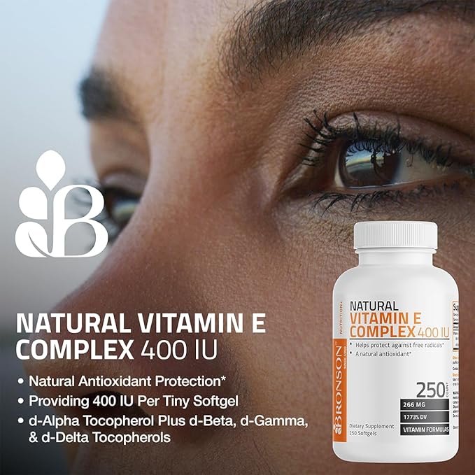 Bronson Natural Vitamin E Complex 400 250 Softgels