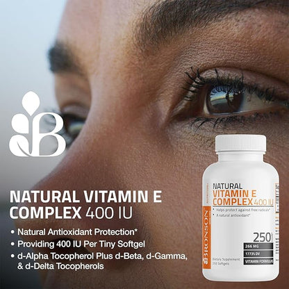 Bronson Natural Vitamin E Complex 400 250 Softgels