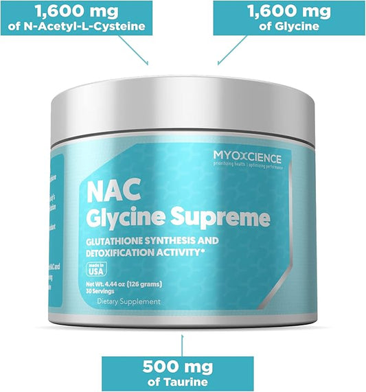 MYOXCIENCE NAC + Glycine Supreme N-Acetyl-L-Cysteine,