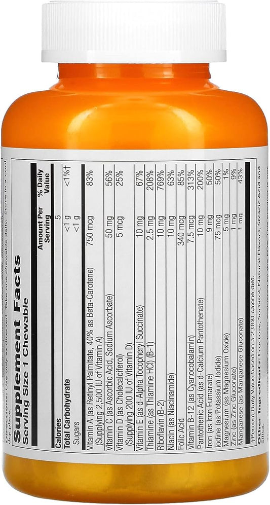 Thompson Children's Multi, Chewable, Punch (Btl-Plastic) 120ct