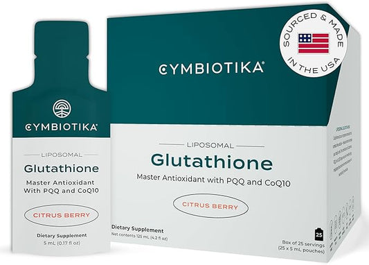 CYMBIOTIKA Glutathione with PQQ & CoQ10, 150 mg, 25 Pack