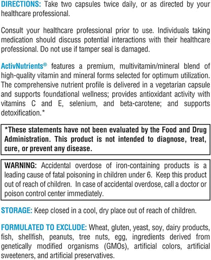 XYMOGEN ActivNutrients with Iron and Copper (120 Capsules)