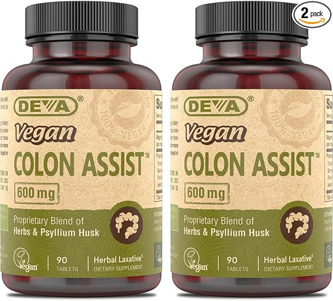 DEVA Vegan Colon Assist 90 Tabs (Pack of 2)