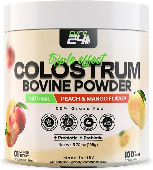 Bovine X3 Colostrum Supplement Powder 100% Pure
