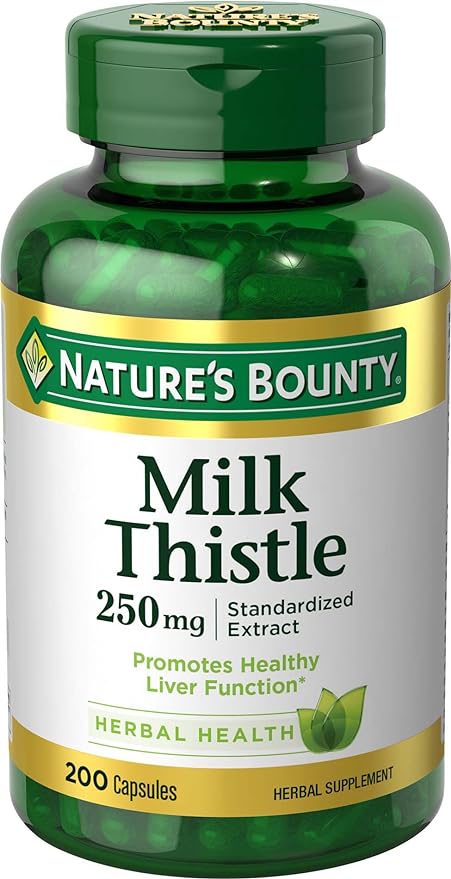 Nature's Bounty Milk Thistle Capsules 250 mg (200 Count)