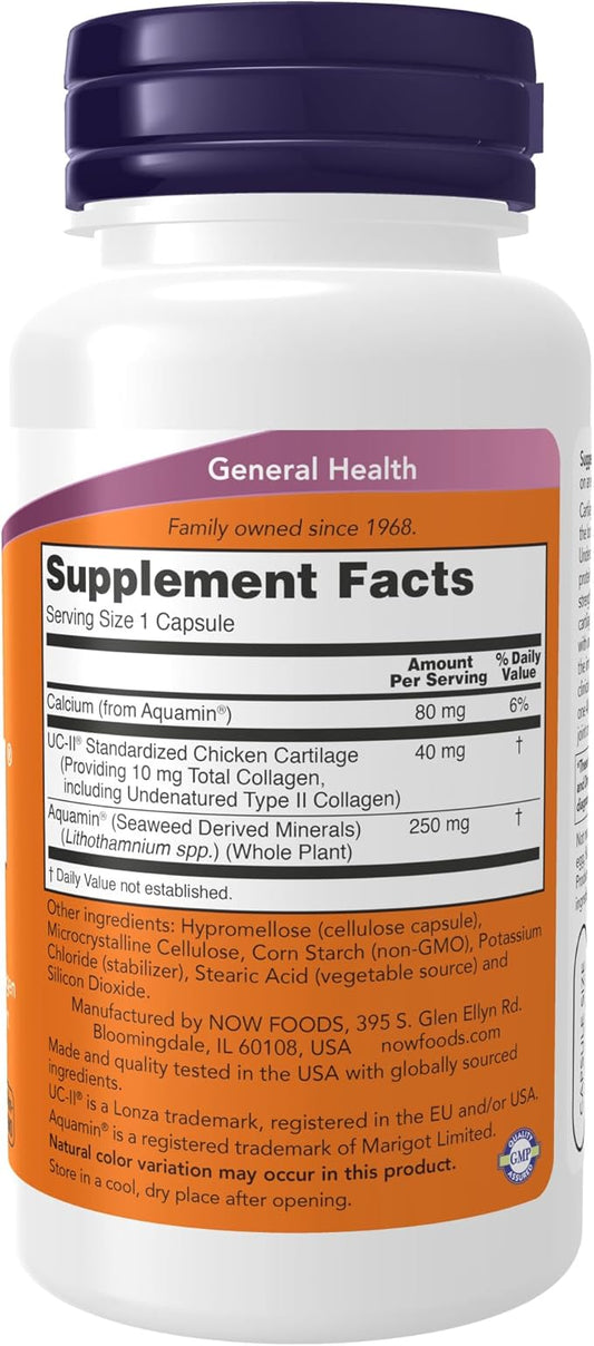 NOW Supplements, UC-II Type II Collagen 120 Veg