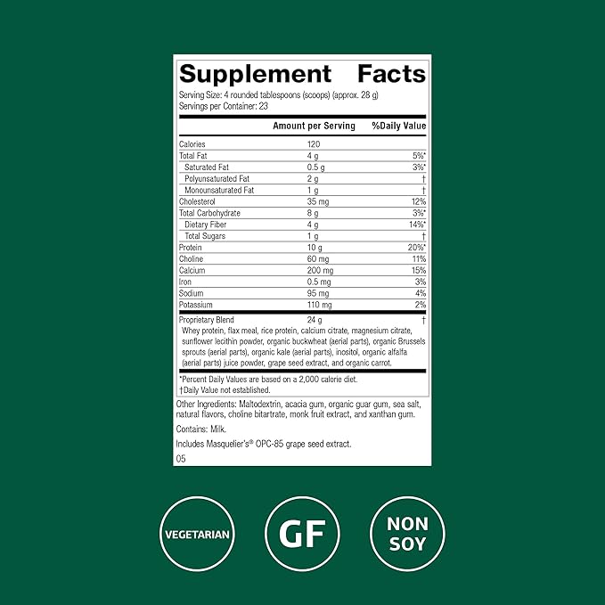 Standard Process SP Complete - Whole-Food Nutrition for Immune & Liver Function - Protein Source with Antioxidant Activity - Post-Workout Muscle Support - Gluten-Free & Non-Soy - Vanilla, 23 oz