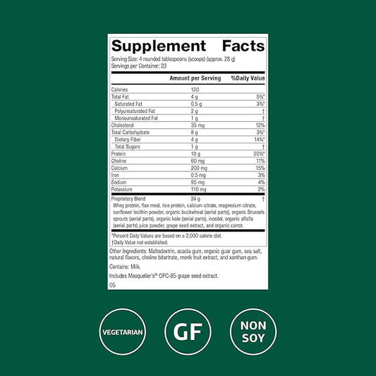 Standard Process SP Complete - Whole-Food Nutrition for Immune & Liver Function - Protein Source with Antioxidant Activity - Post-Workout Muscle Support - Gluten-Free & Non-Soy - Vanilla, 23 oz