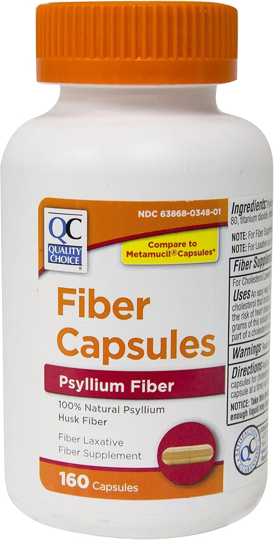 Quality Choice Daily Fiber Capsules 160 Count
