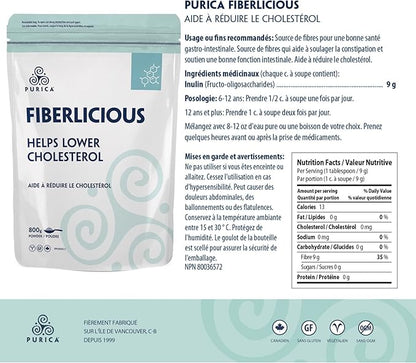 Purica Fiberlicious Chicory Root Fibre 800g 100% Pure