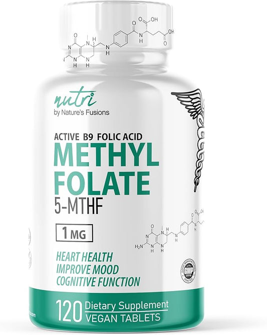 Nutri 5-MTHF L Methylfolate 1MG 4 Month 120 Vegan