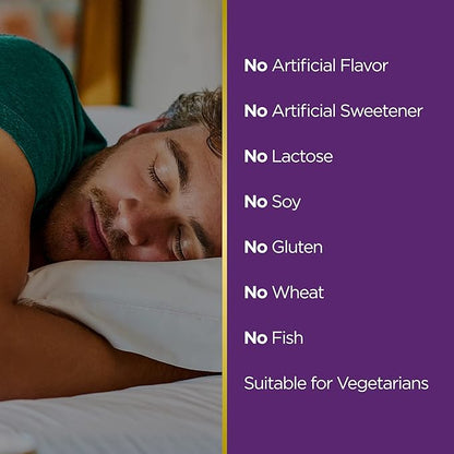 Nature's Bounty Sleep3 Gummies, Triple Action 10mg, Blueberry 60 Gummies