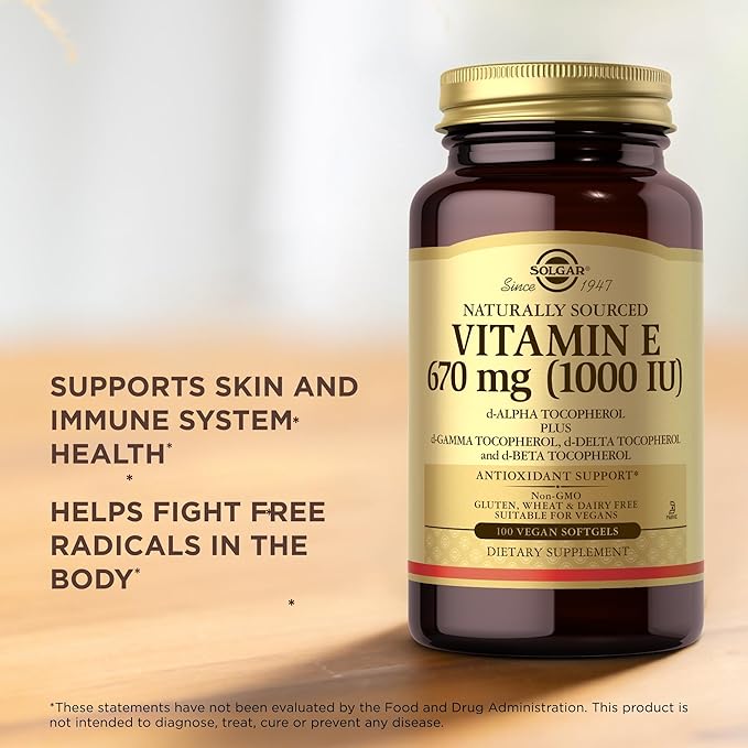 Solgar Vitamin E 670 mg (1000 IU) 100 Vegan 100 Servings
