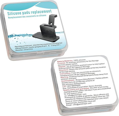 FireAnt Silicone Saline Pods Refills Compatible 12 Pack 4+White 4+Black 4+Black 4 4 Pack