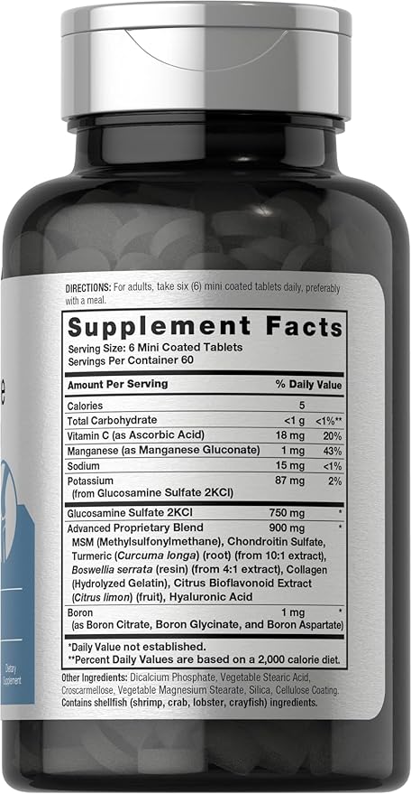 Horbäach Glucosamine Chondroitin MSM Turmeric 360 Mini