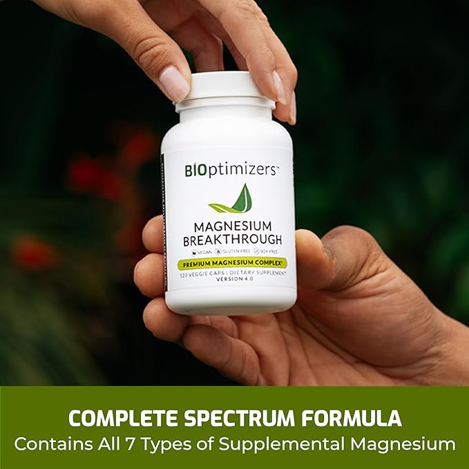 BiOptimizers Magnesium Breakthrough Supplement 4.0 7 Forms 60 Capsules
