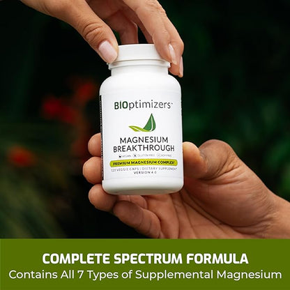 BiOptimizers Magnesium Breakthrough Supplement 4.0 7 Forms 60 Capsules