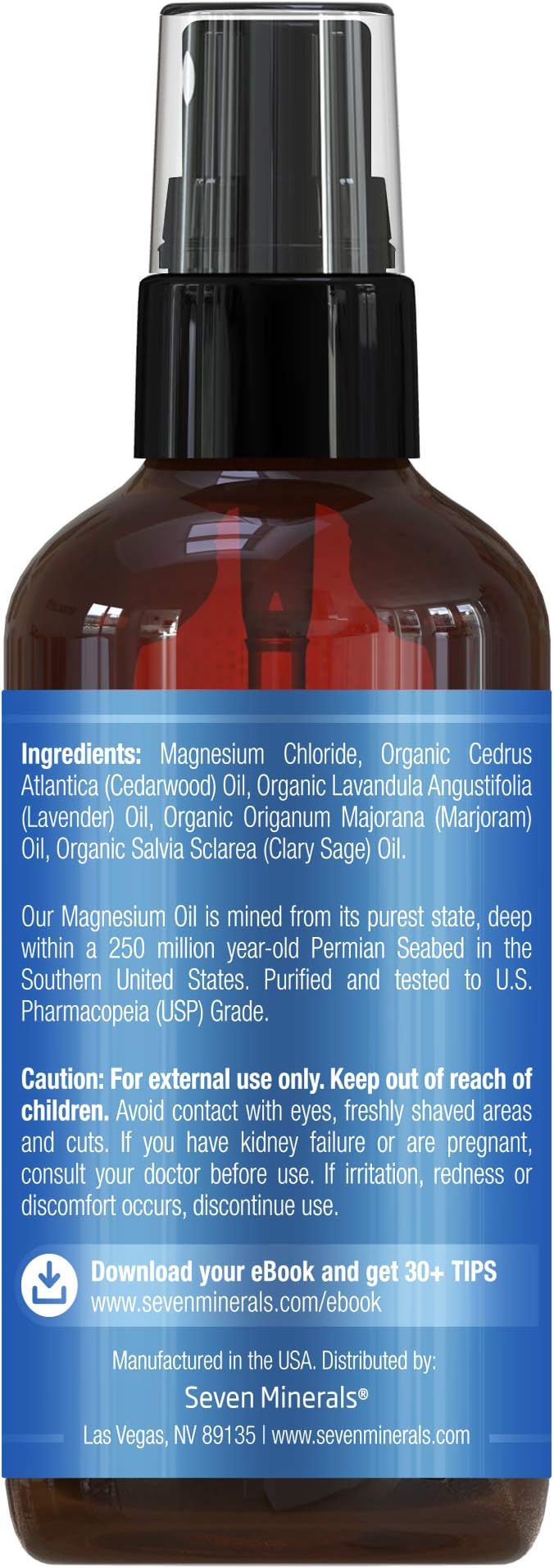 Seven Minerals Good Night Magnesium Spray, (4 fl