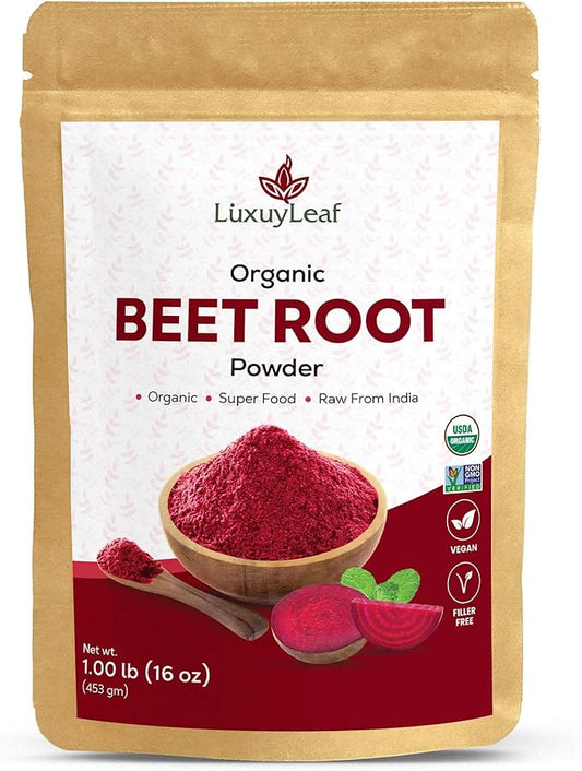 100% Pure & Natural Superfood Supplement, Rich in Nitrates, Antioxidant & Essential Nutrients, Boosts Energy & Supports Heart Health, Non-GMO & Vegan-Friendly (Organic Beetroot Powder)