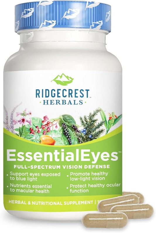 Ridgecrest Herbals EssentialEyes, Natural Eye Vitamin (120 Vegan 30 Serv)